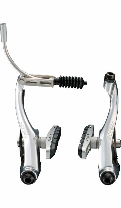 Shimano DXR BR-MX70 Rear V-Brake Caliper - Silver/Black - Image 2